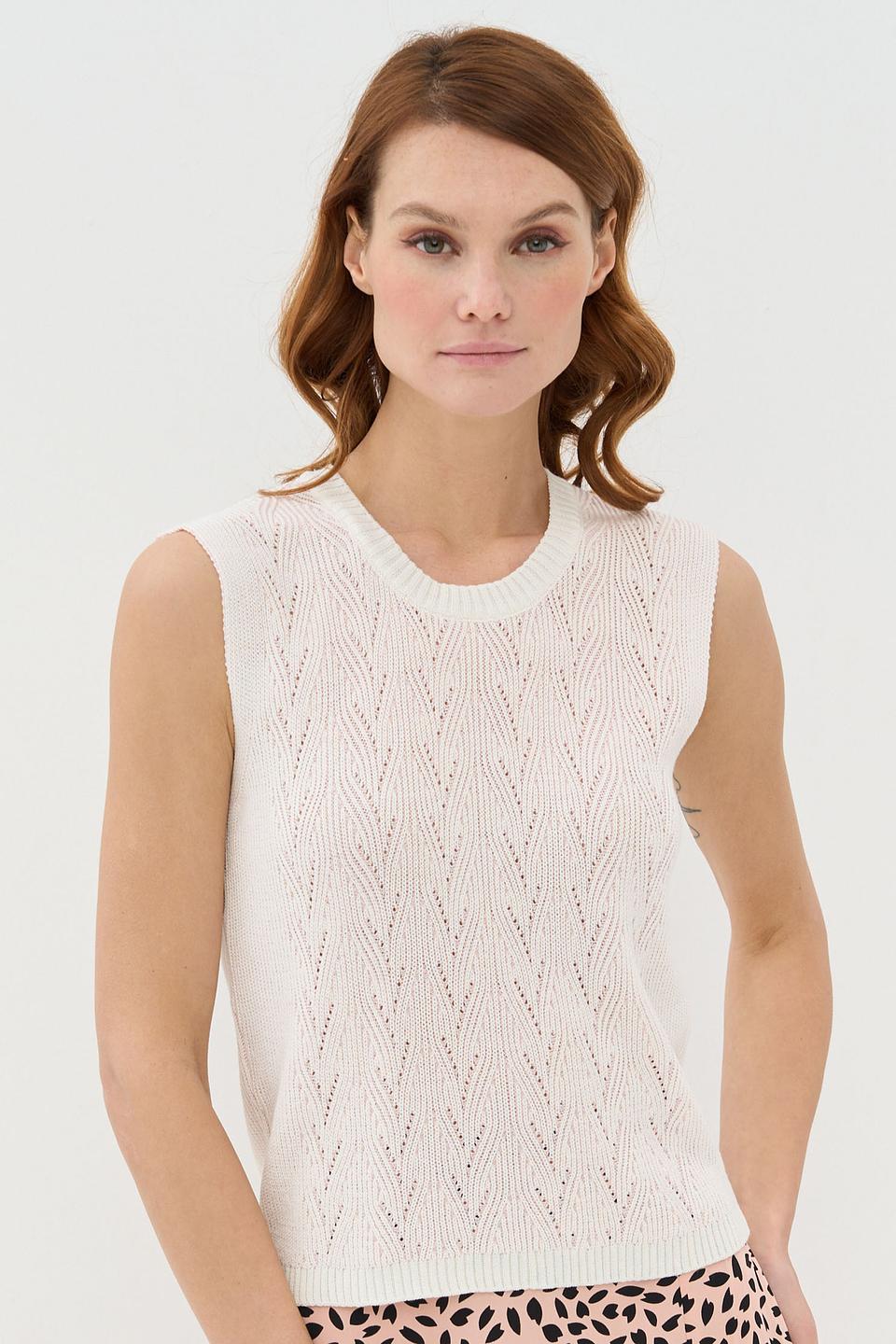 Жилет NEWVAY ажурный белый