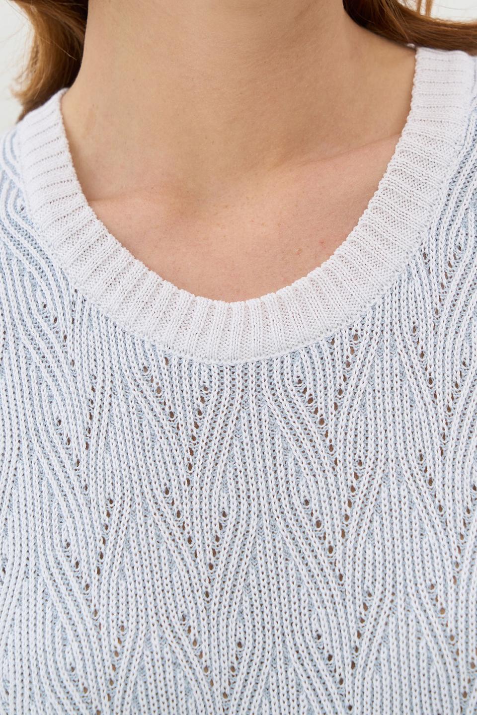 Жилет NEWVAY ажурный голубой