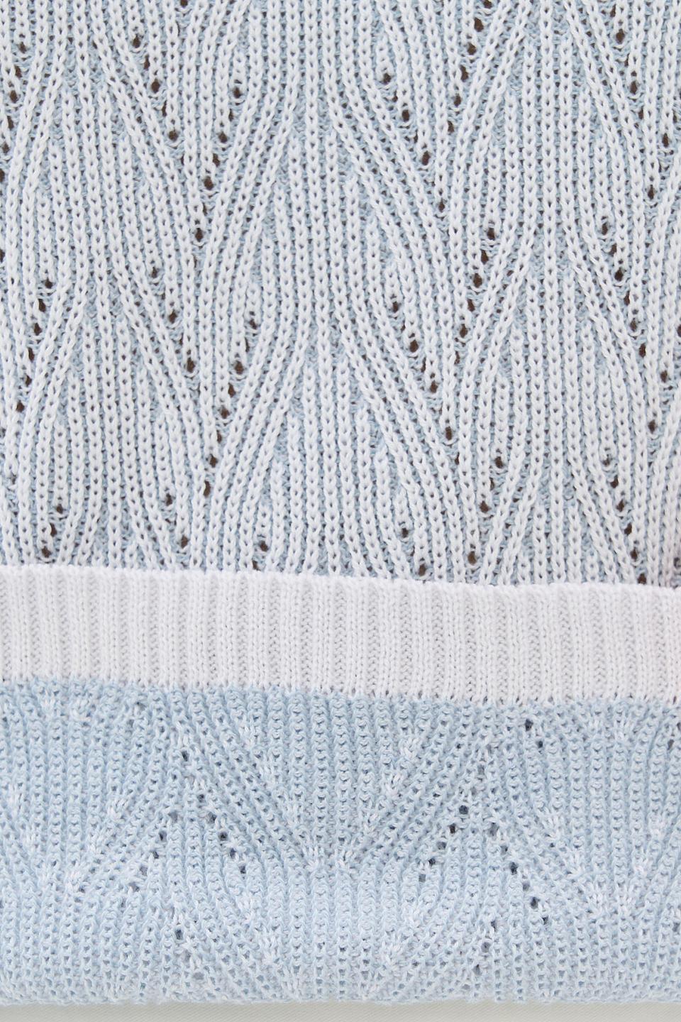 Жилет NEWVAY ажурный голубой