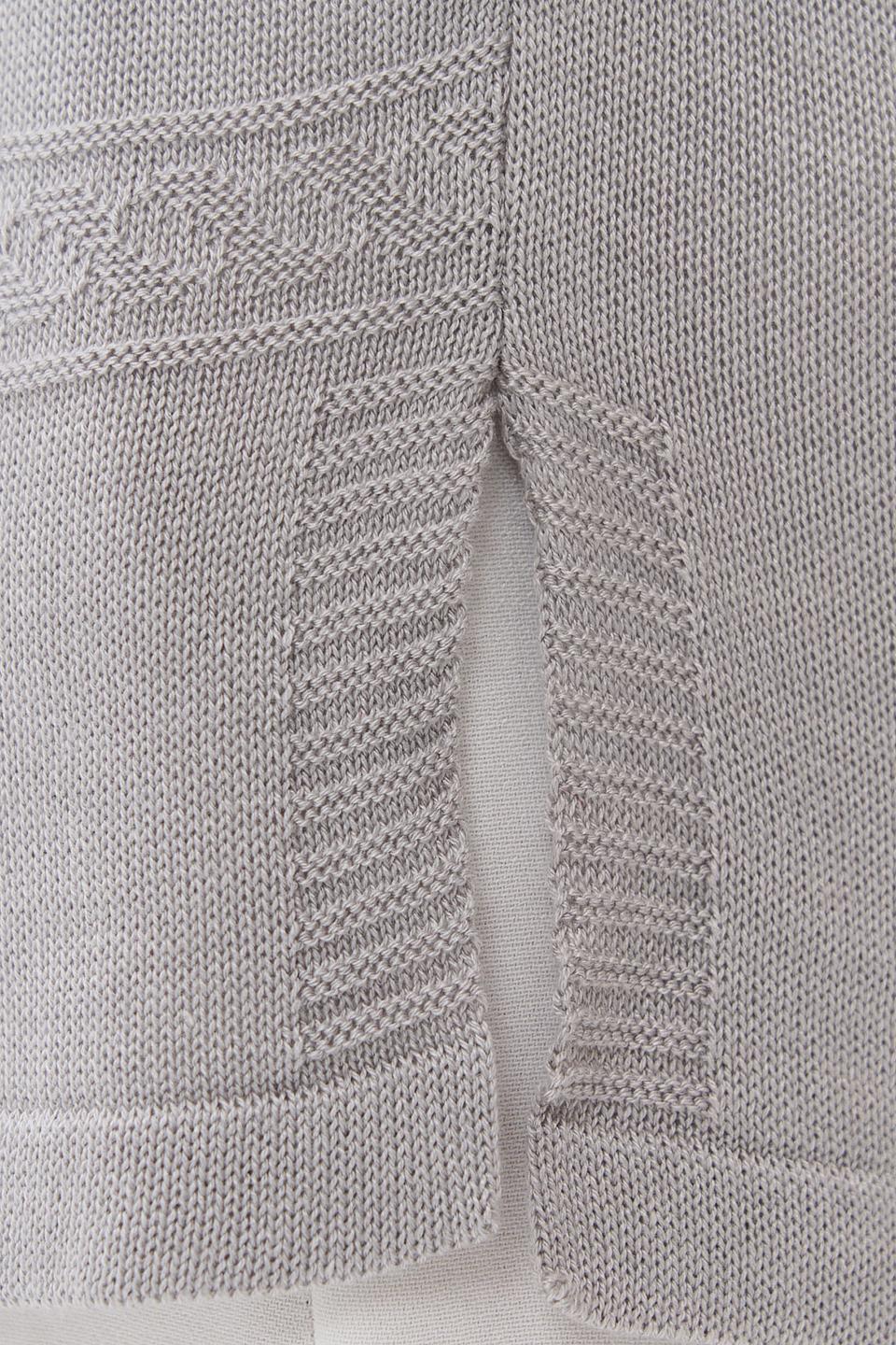 Джемпер NEWVAY с V-образным вырезом серый