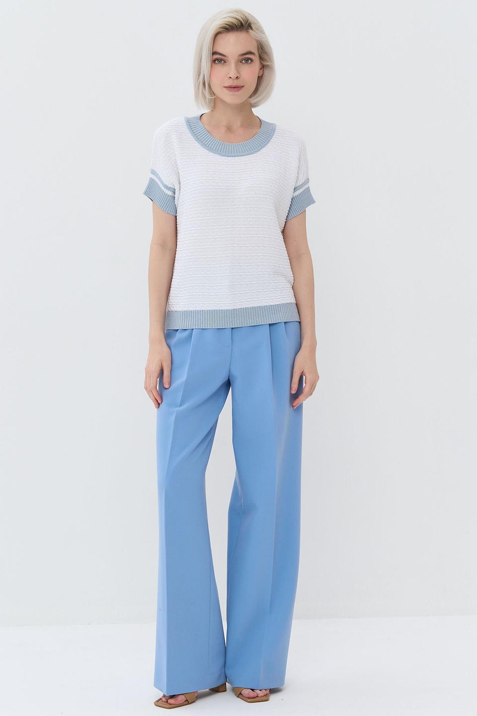 Джемпер NEWVAY с полоской голубой