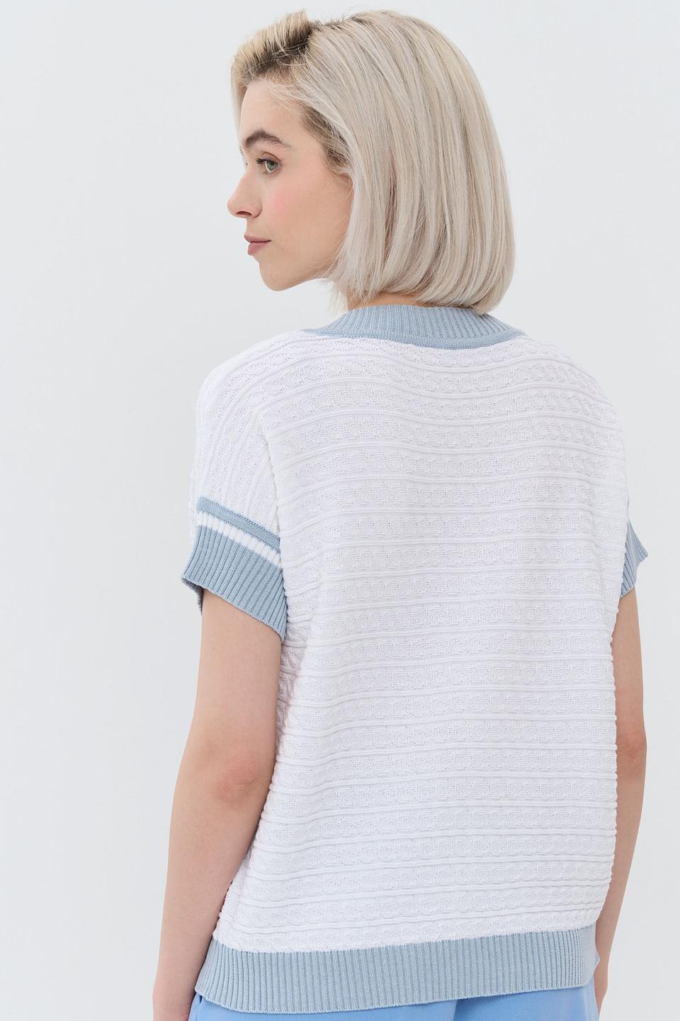 Джемпер NEWVAY с полоской голубой