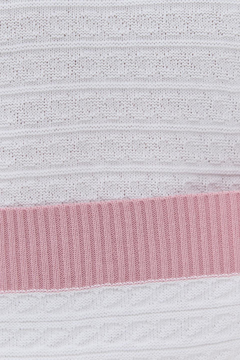 Джемпер NEWVAY с полосками розовый
