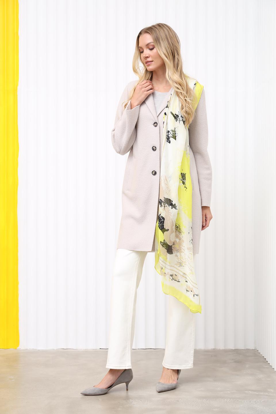 Шарф Taifun с принтом лайм