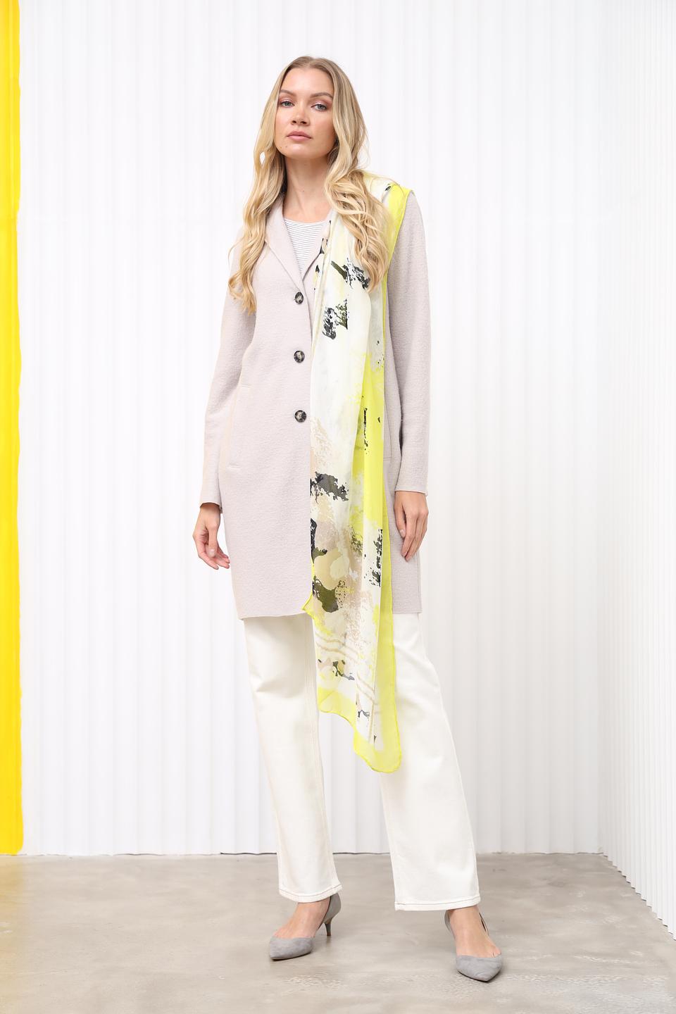 Шарф Taifun с принтом лайм