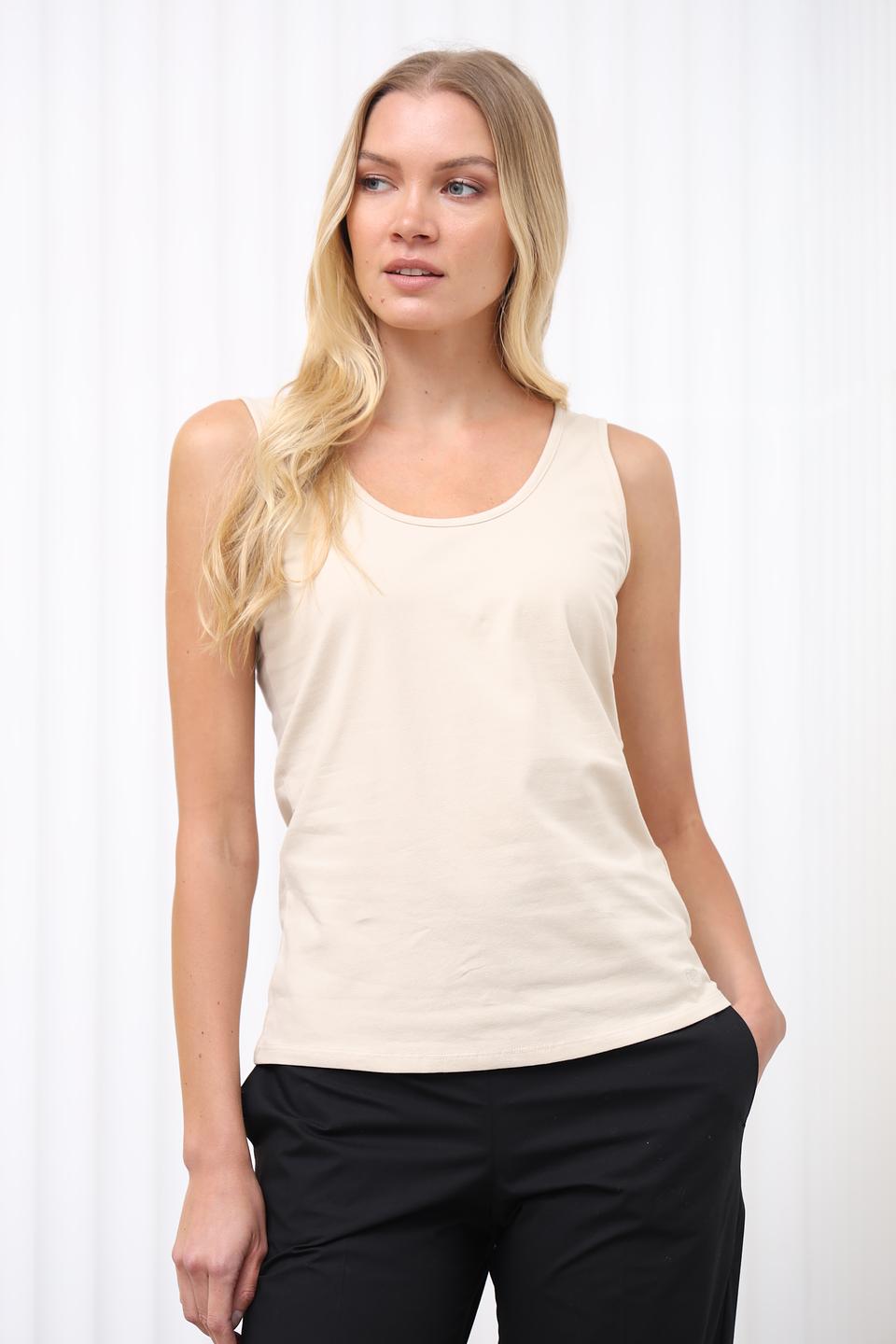 Топ Oui женский бежевый