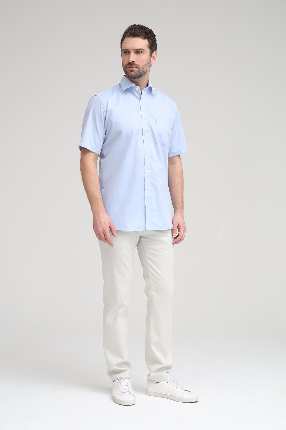 Рубашка кр Casa Moda голубая