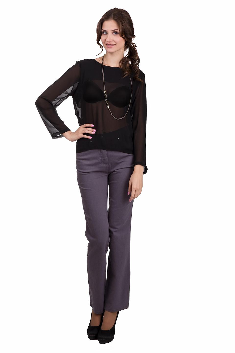 Блуза Sai-Ku чёрная прозрачная