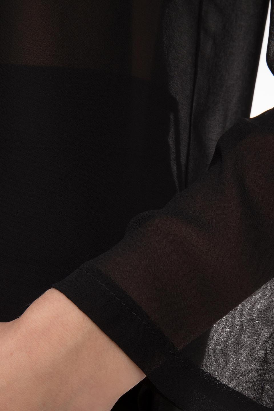 Блуза Sai-Ku чёрная прозрачная