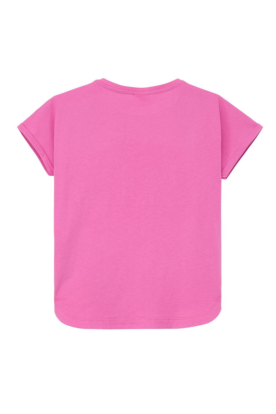 Футболка s.Oliver дев. с принтом ME розовый