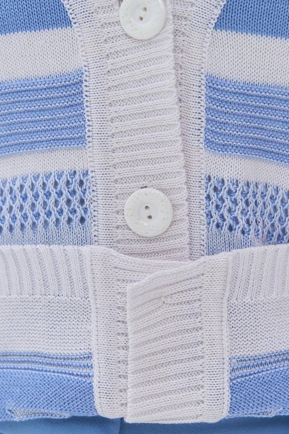 Кардиган VAY с полосками голубой