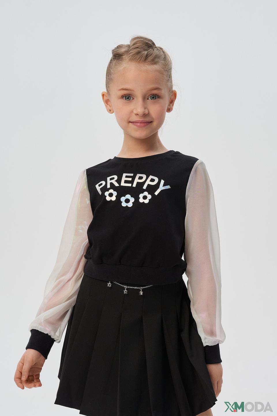 Джемпер Choupette дев. с надписью чёрный