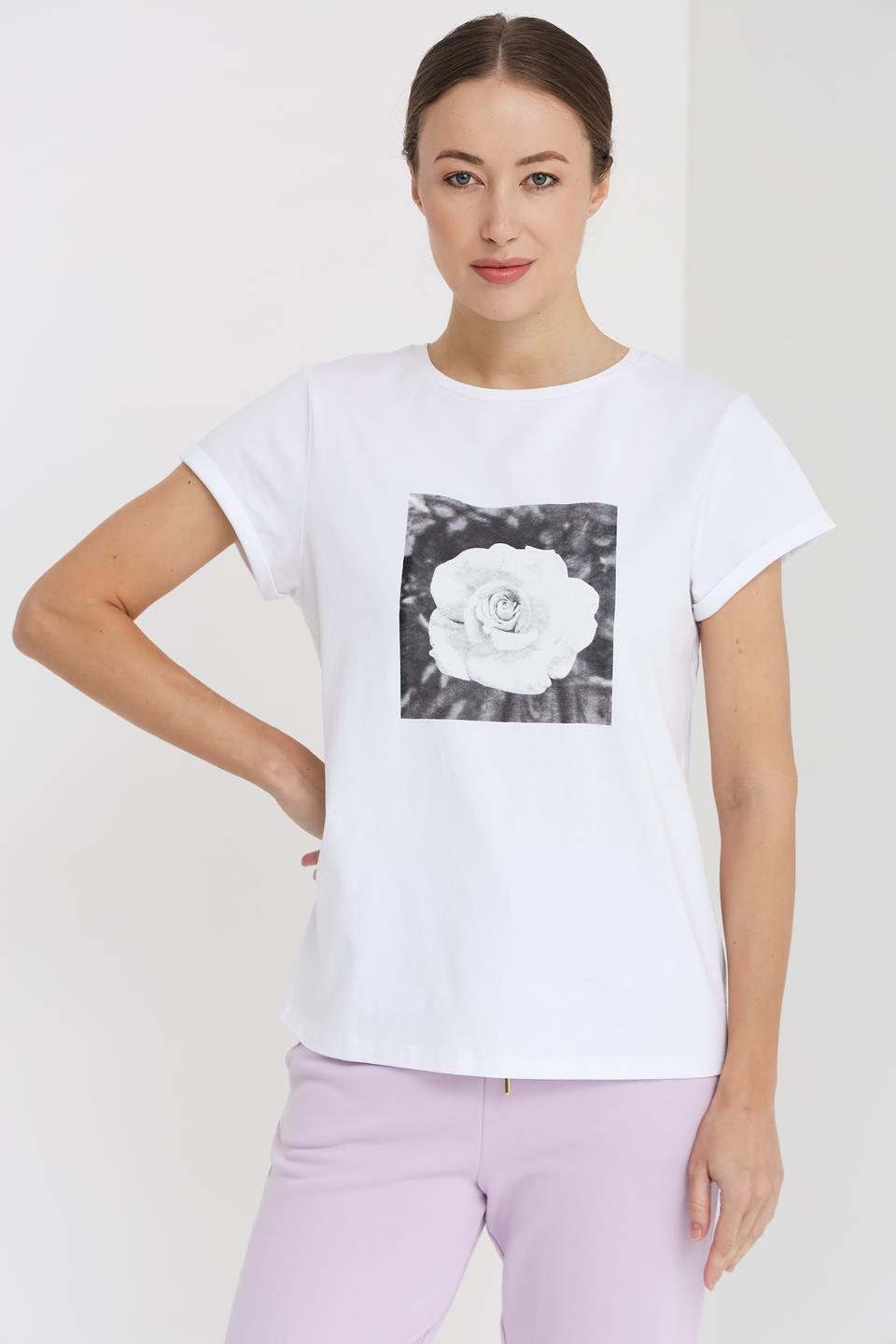 Футболка Pezzo с розой