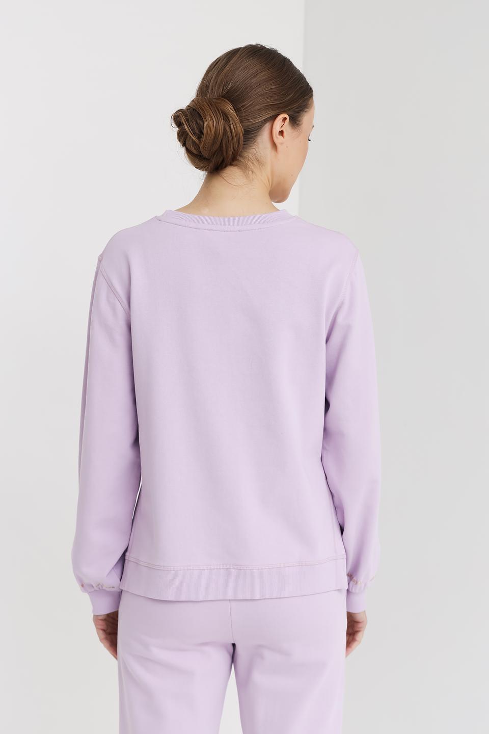 Толстовка Pezzo лавандовая с манжетами