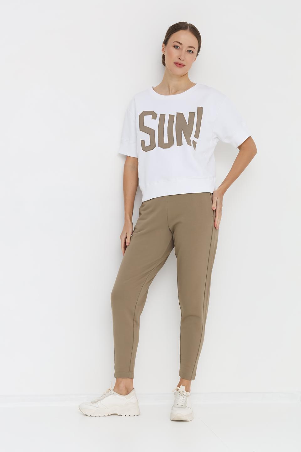 Пуловер Pezzo с надписью SUN!