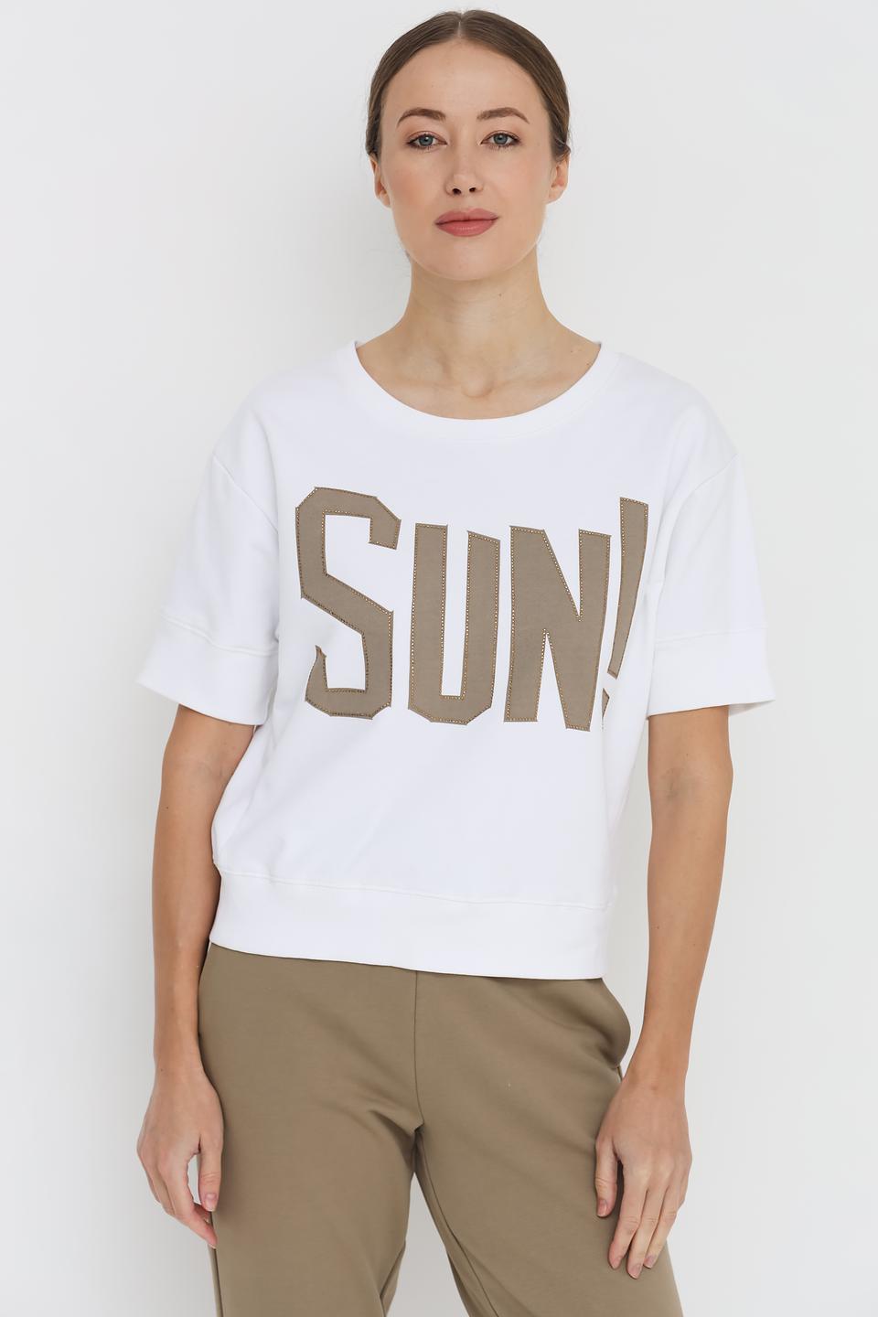 Пуловер Pezzo с надписью SUN!