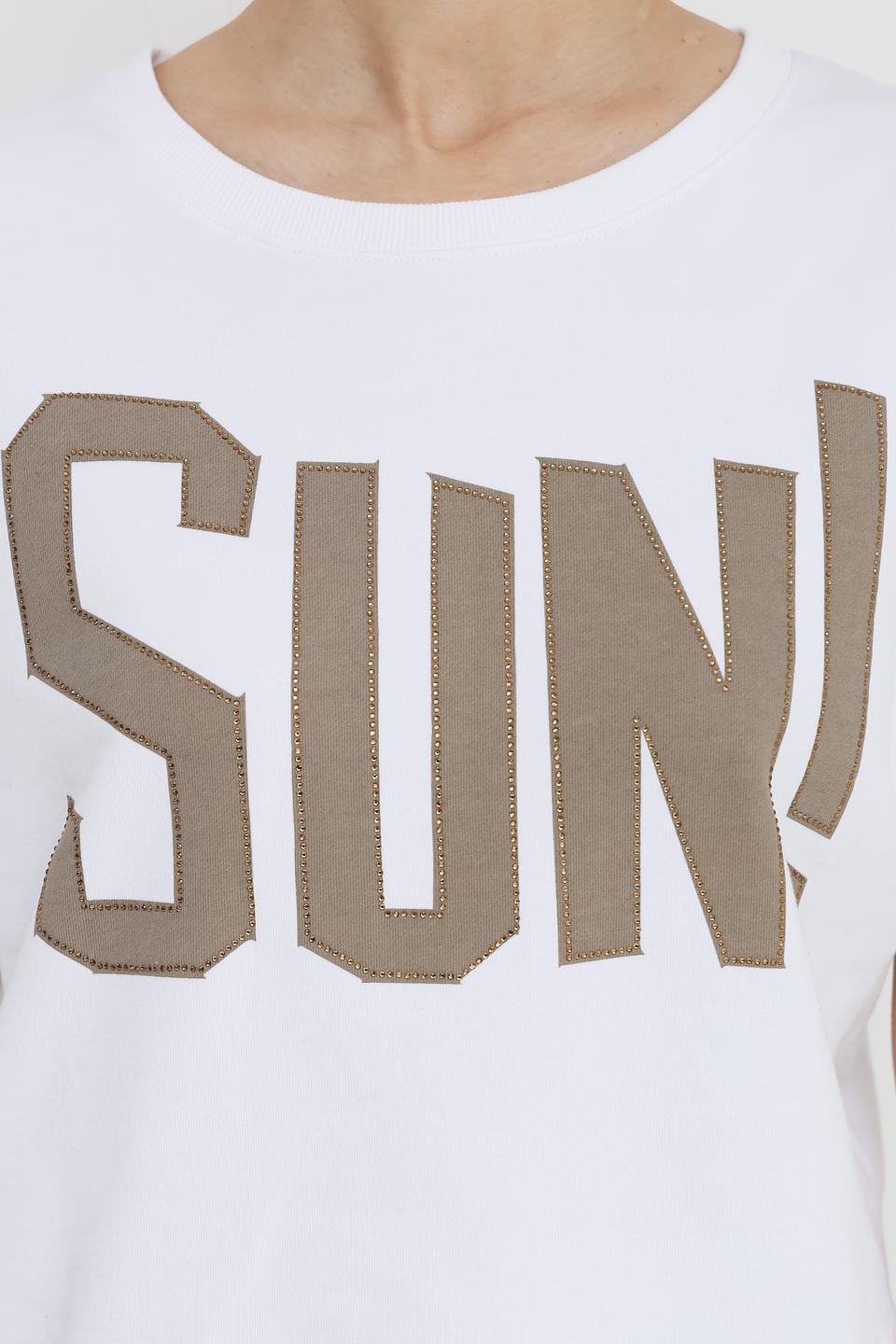 Пуловер Pezzo с надписью SUN!