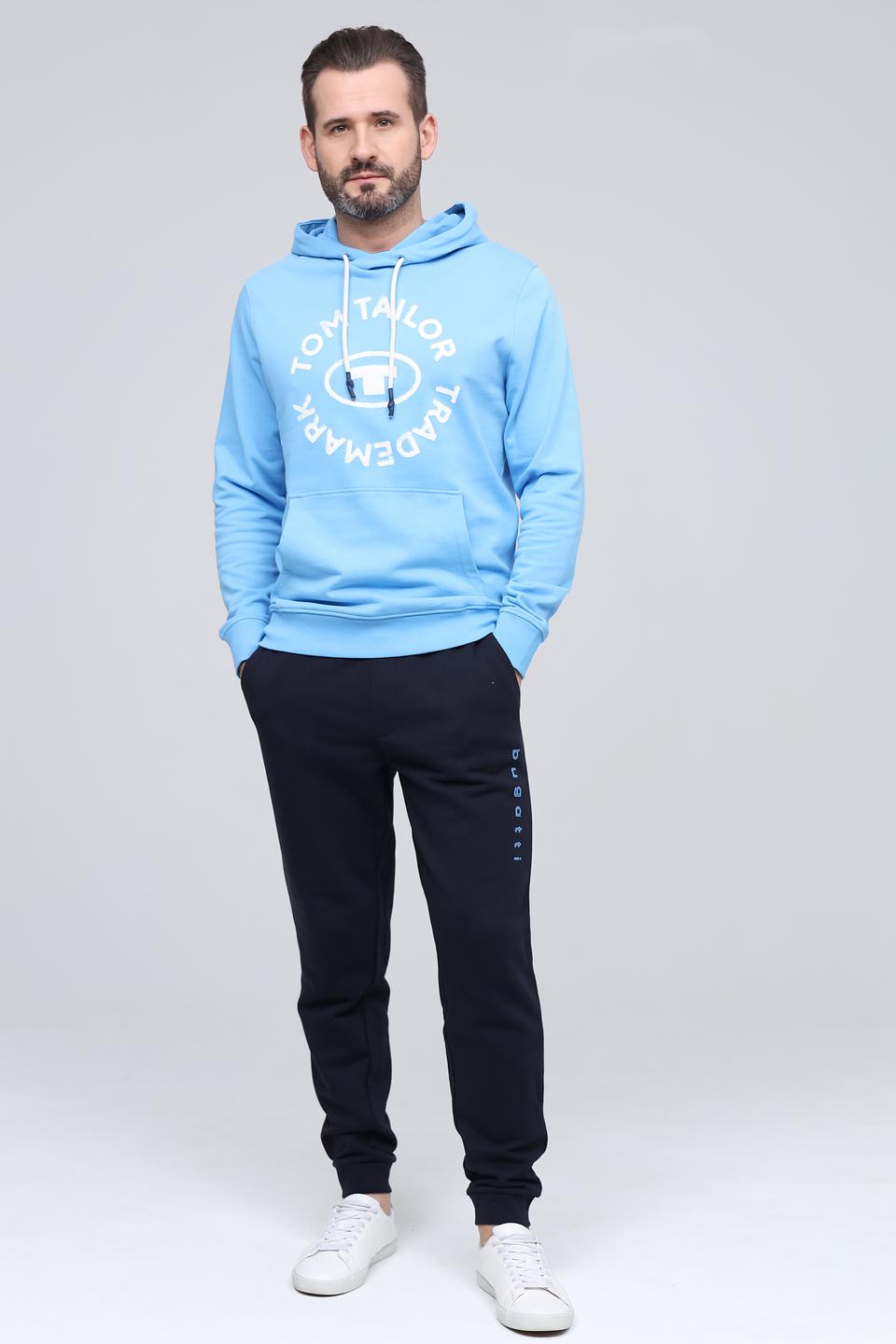 Толстовка Tom Tailor логотип голубой