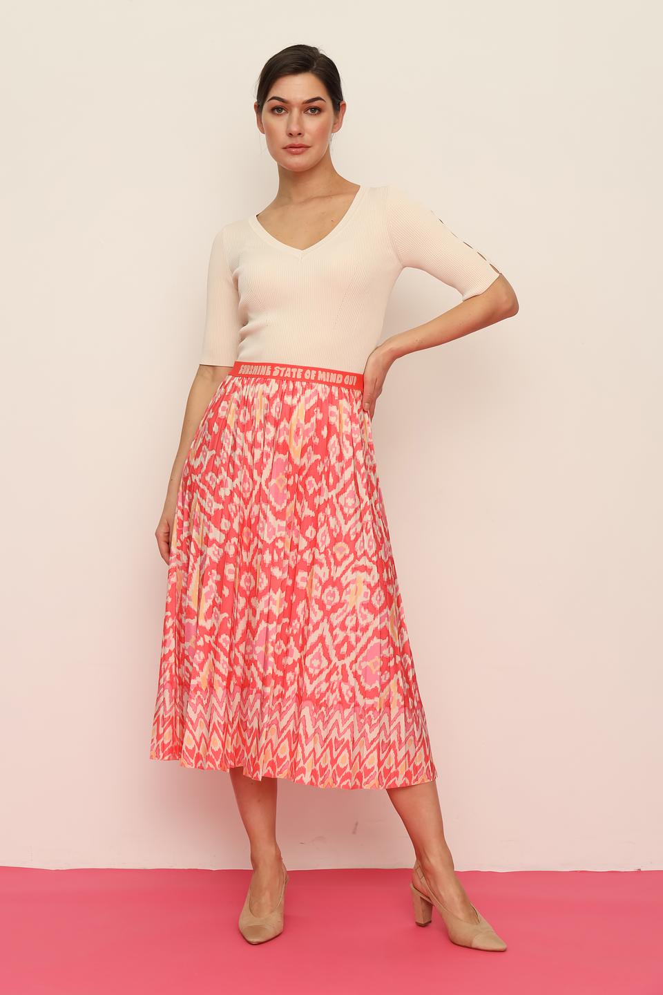 Джемпер Marciano бежевый с разрезами