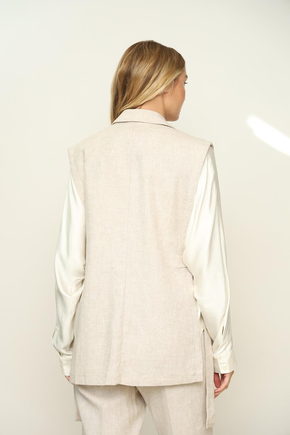 Жакет-жилет Silvian Heach бежевый