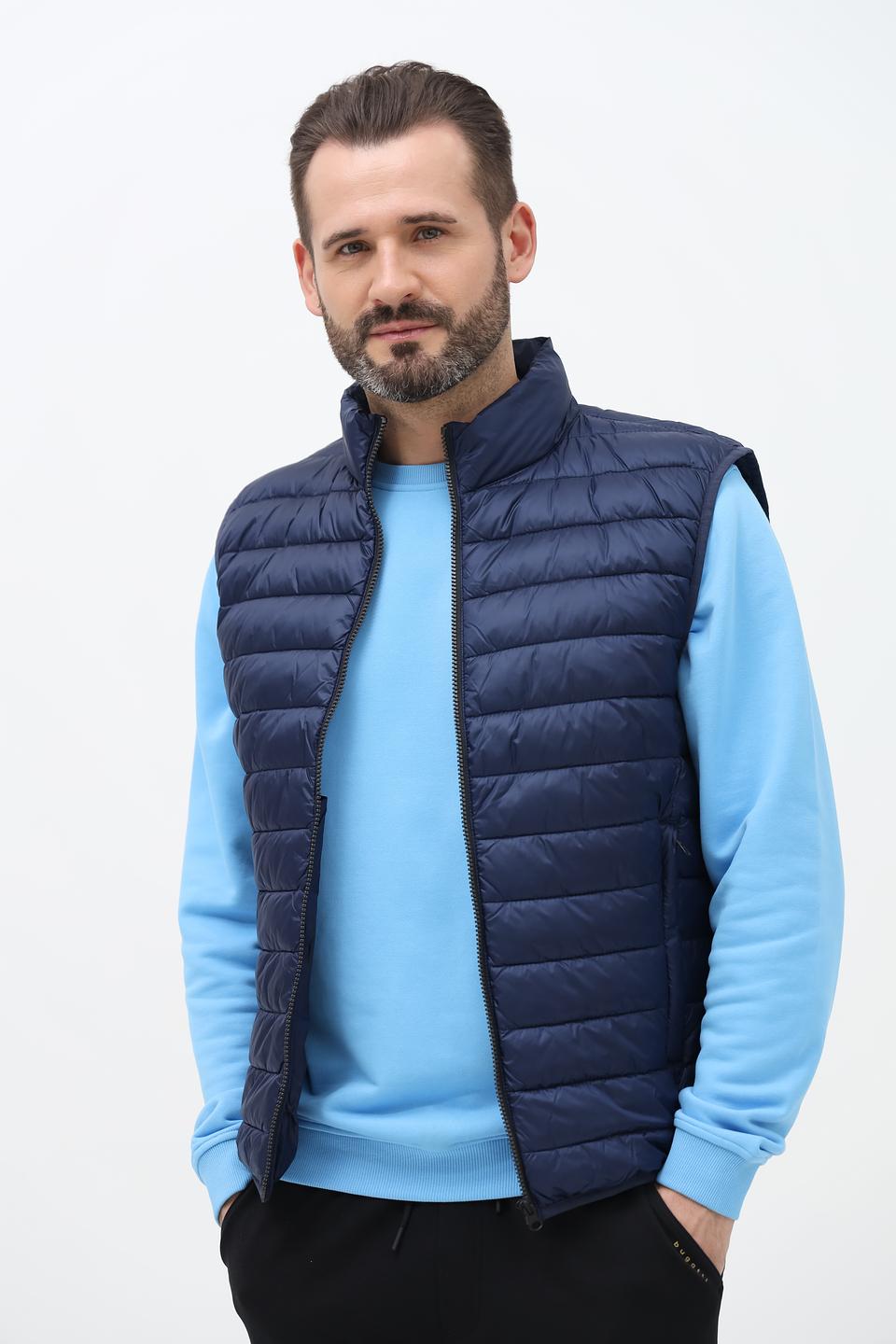 Жилет Calamar стеганый синий