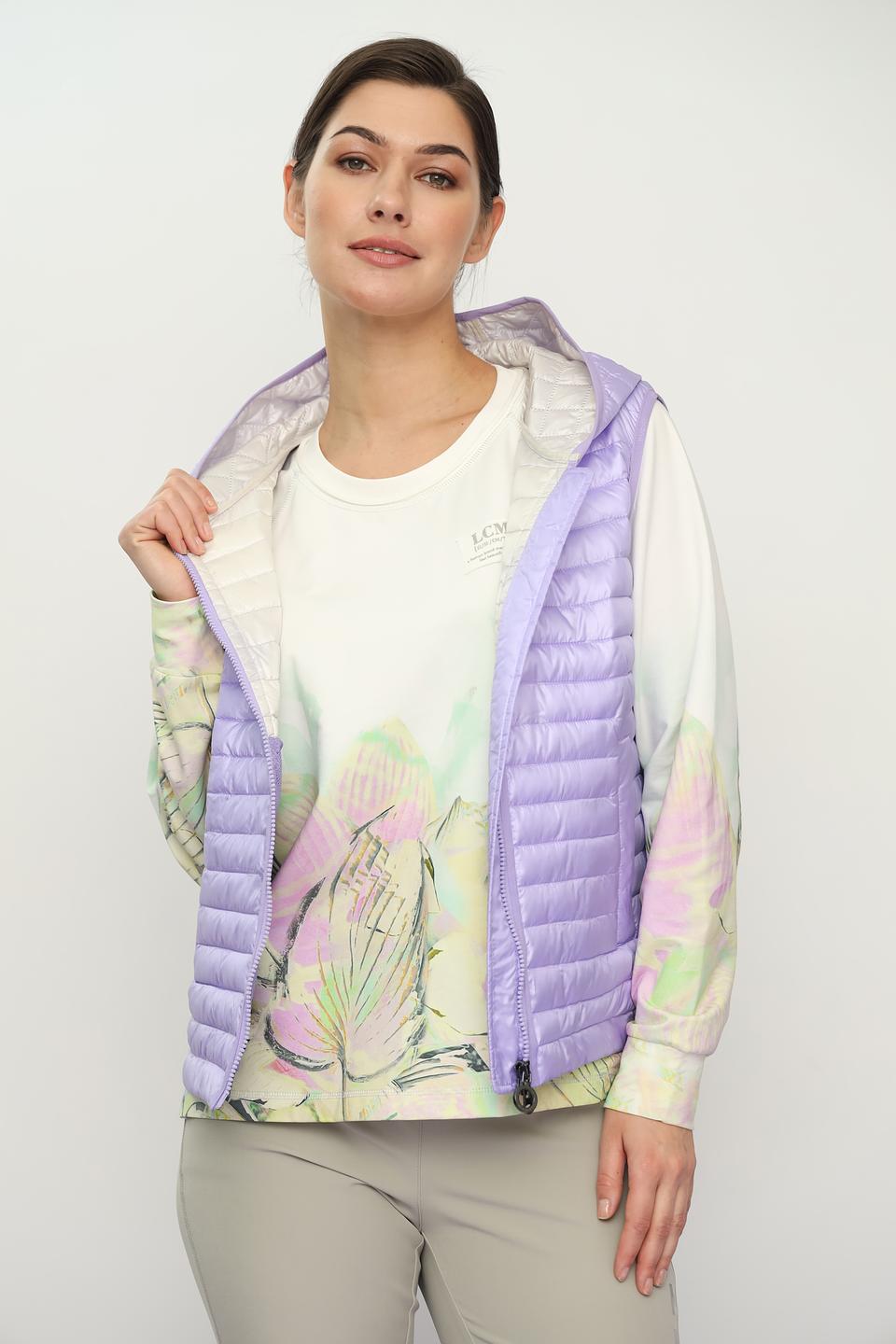 Жилет Bugatti стеганый лавандовый