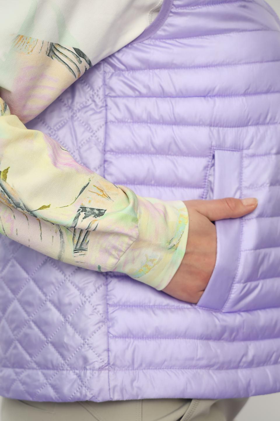 Жилет Bugatti стеганый лавандовый