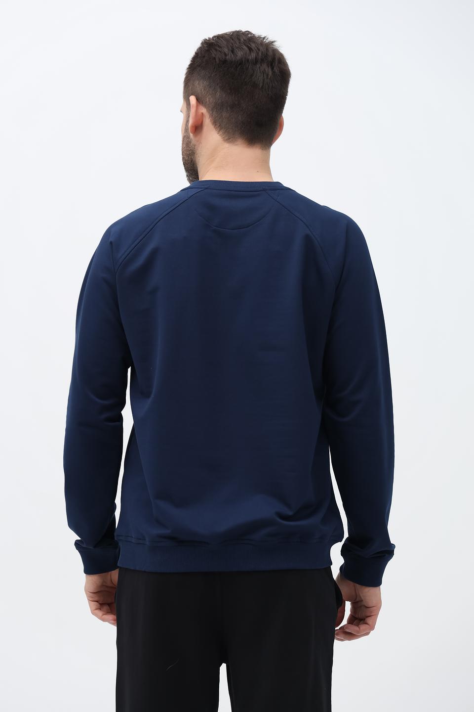 Джемпер Ragman с принтом синий