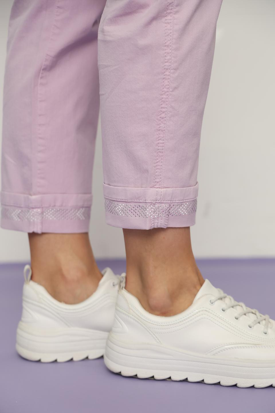 Джинсы Angels укороченные лавандовые