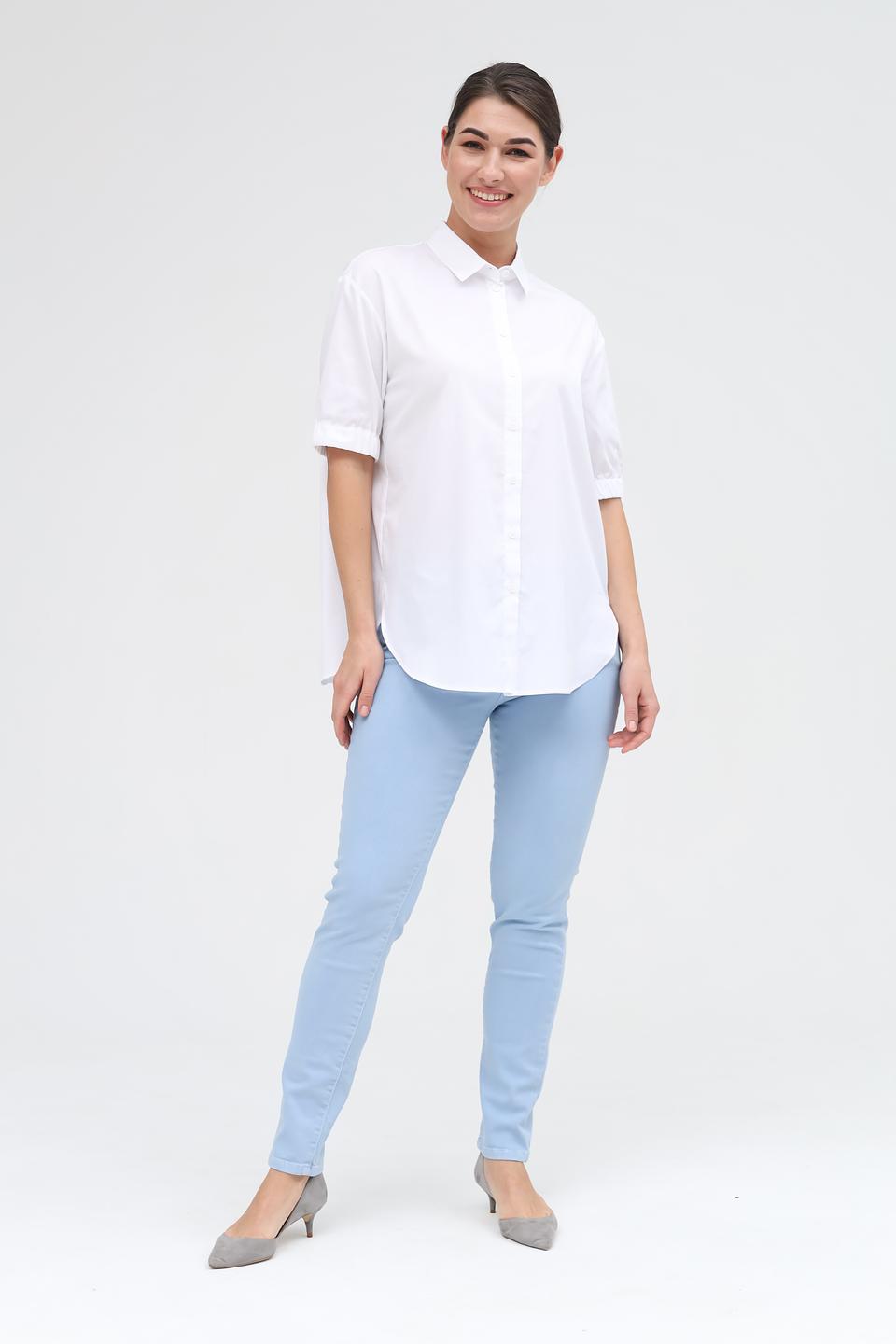 Рубашка You Just White с коротким рукавом