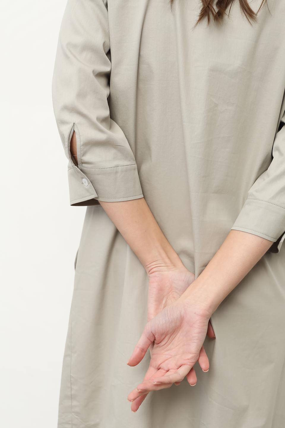 Платье рубашка You Just White бежевое