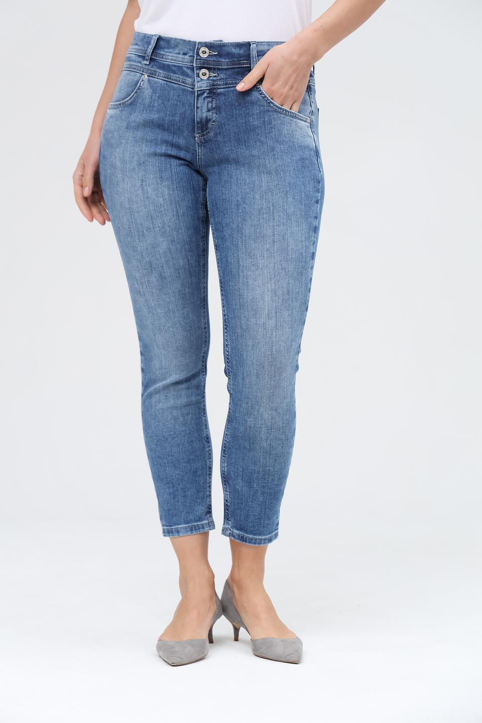 Джинсы Angels с высокой талией голубой