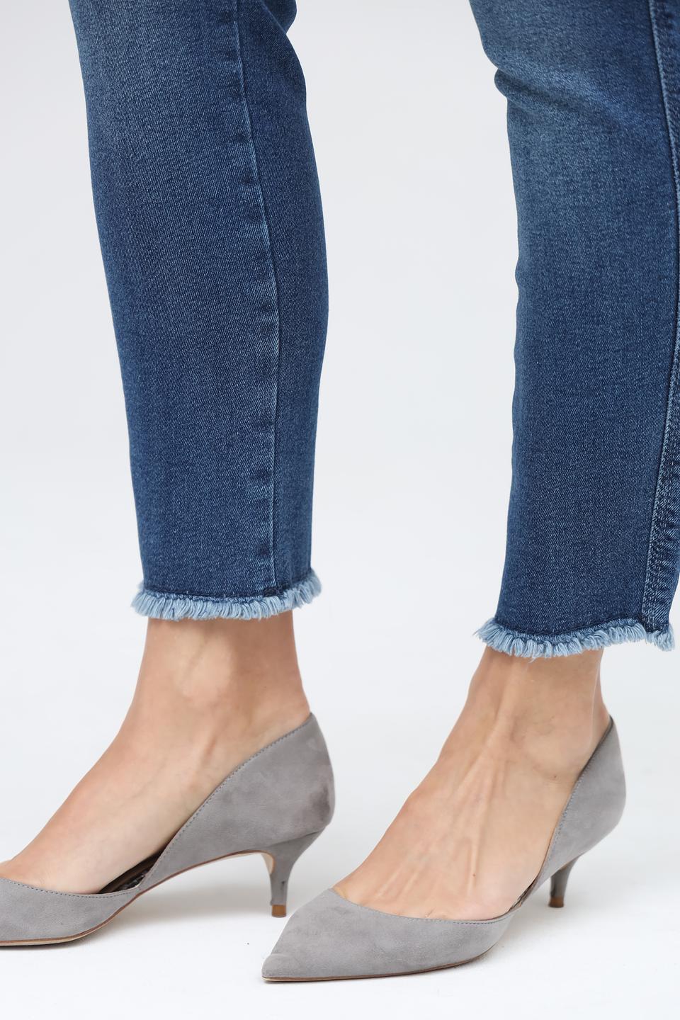 Джинсы Angels с необработанным краем синие