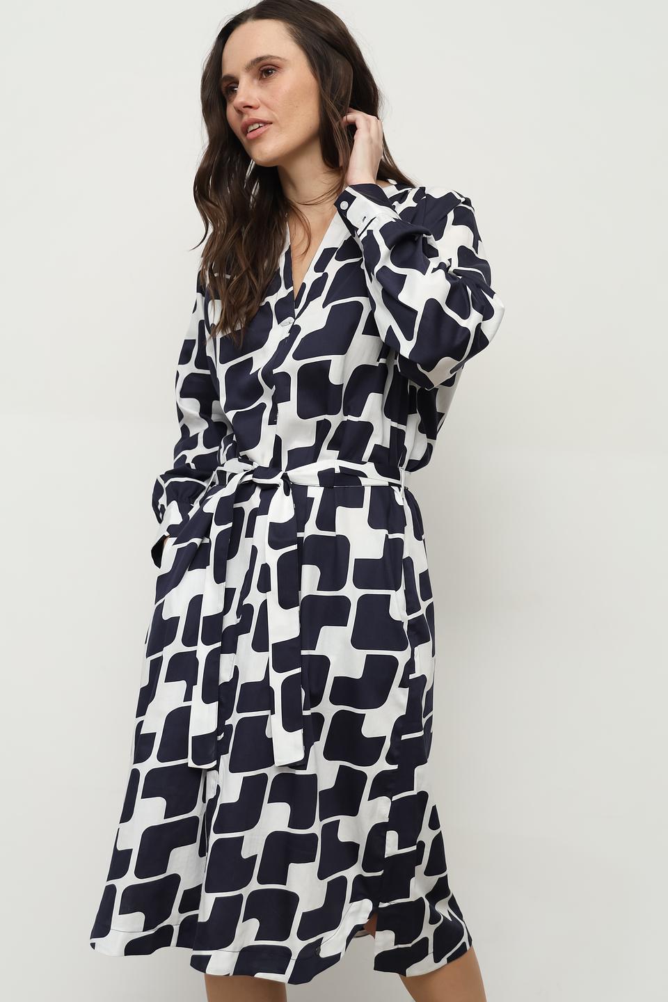 Платье Bugatti с геометрическим принтом