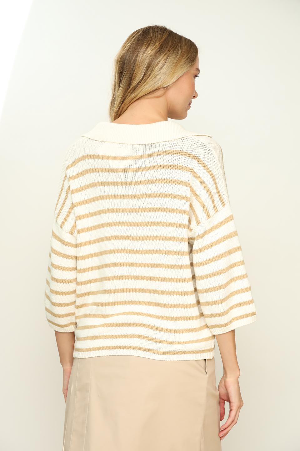 Пуловер Rich and Royal в полоску