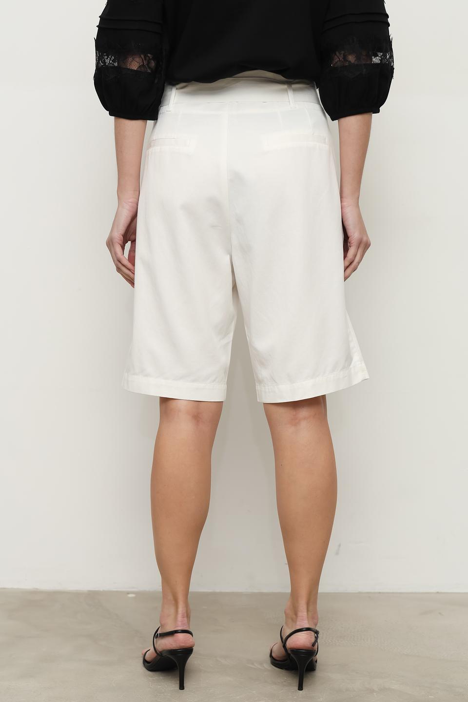 Шорты Catnoir с поясом белые