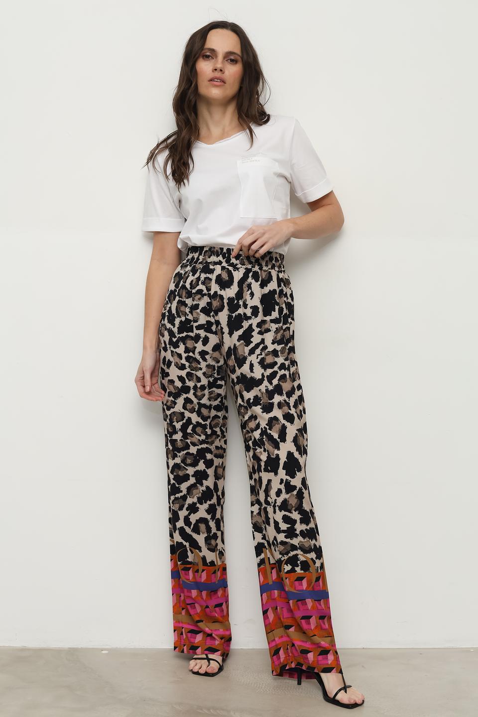 Брюки Catnoir с леопардовым принтом