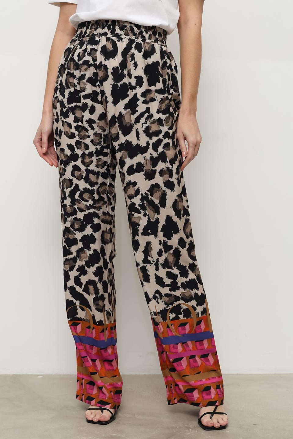 Брюки Catnoir с леопардовым принтом