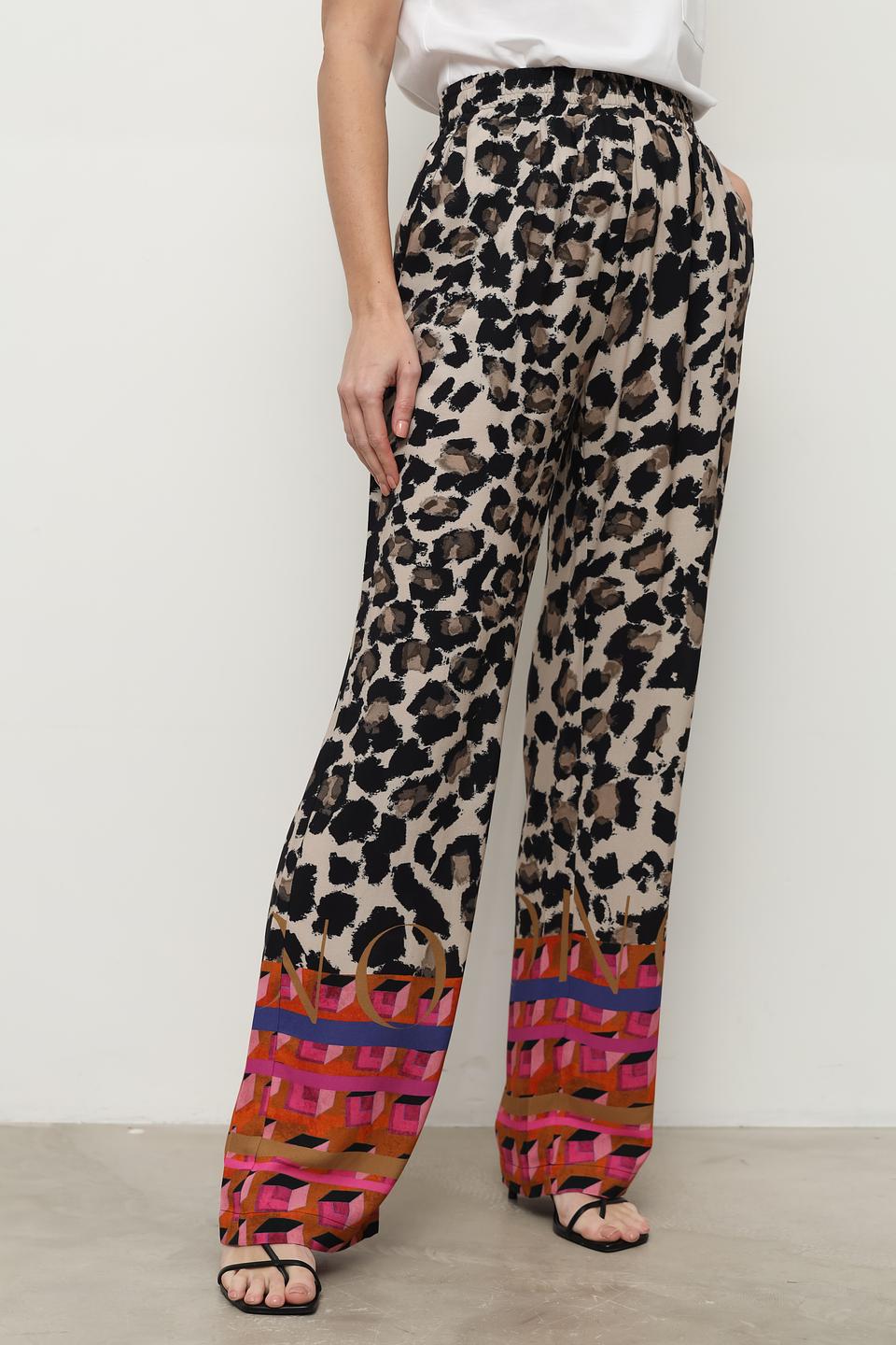 Брюки Catnoir с леопардовым принтом