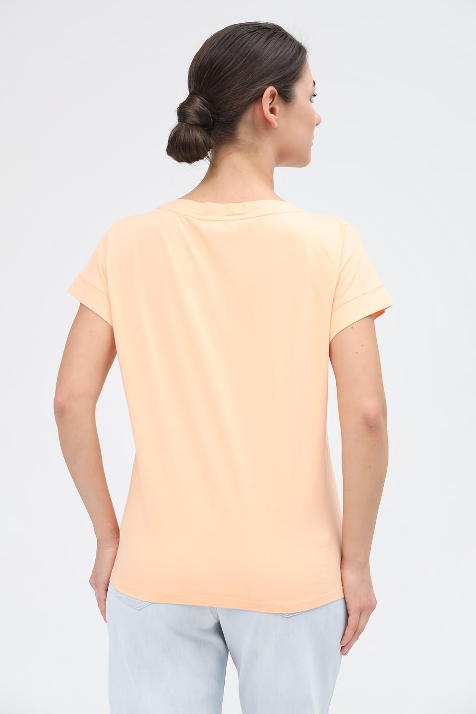 Футболка Marc Aurel с принтом персиковый