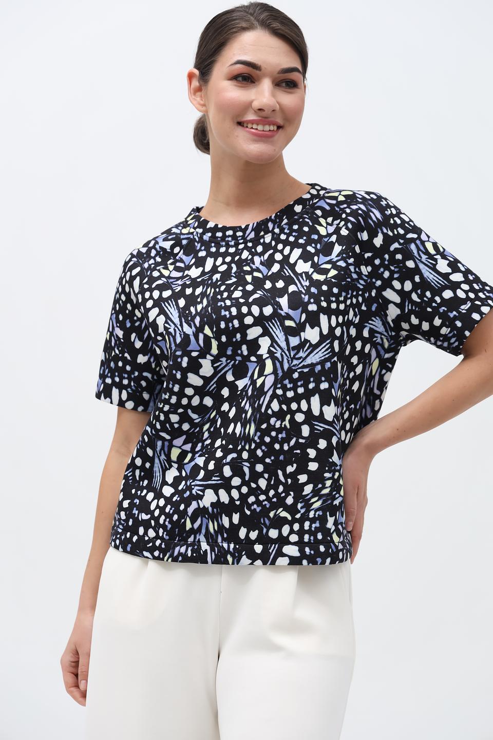 Пуловер Gerry Weber с принтом чёрный