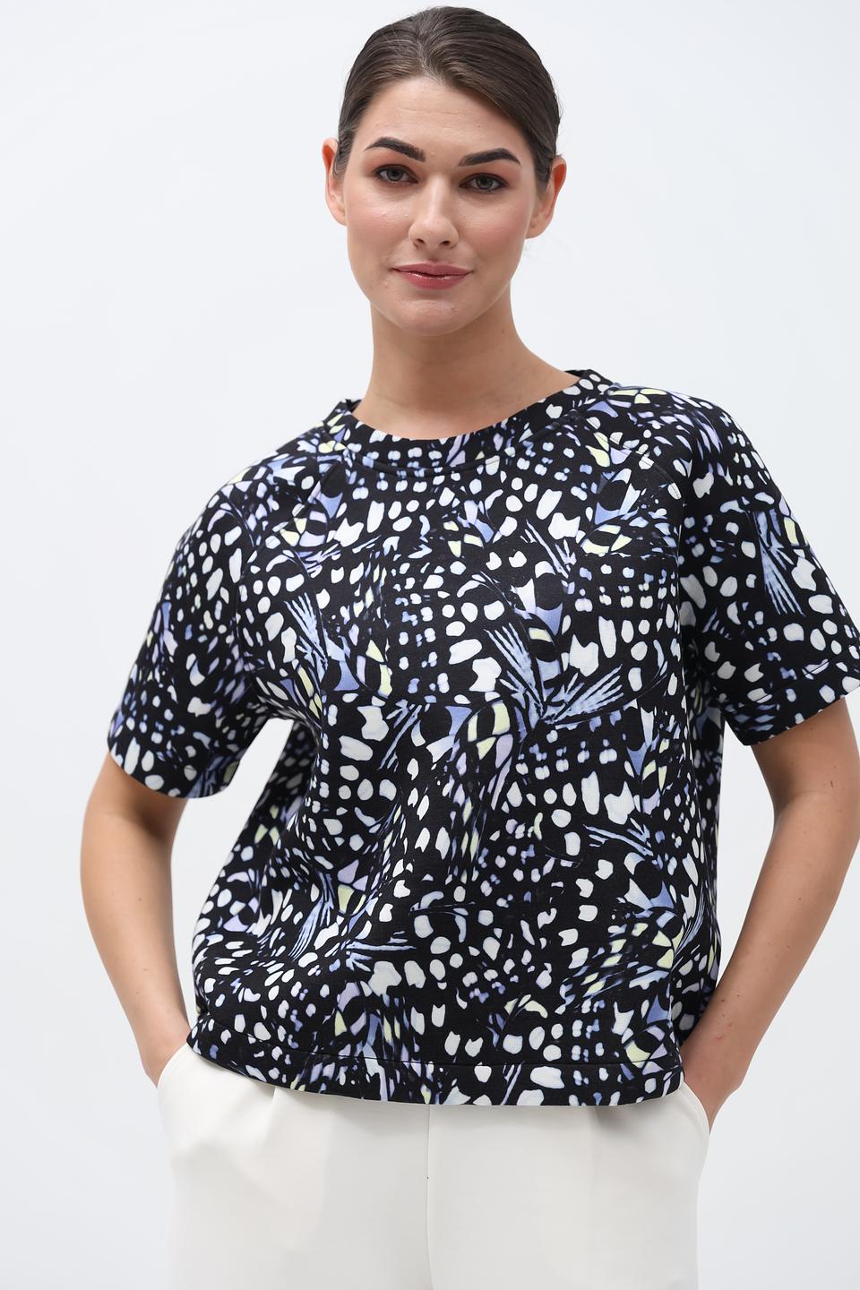 Пуловер Gerry Weber с принтом чёрный