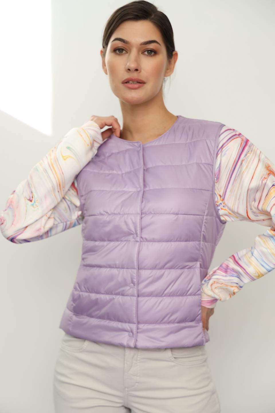 Жилет Gerry Weber стеганый лавандовый