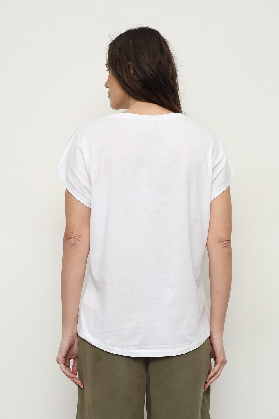 Футболка Catnoir с принтом белая