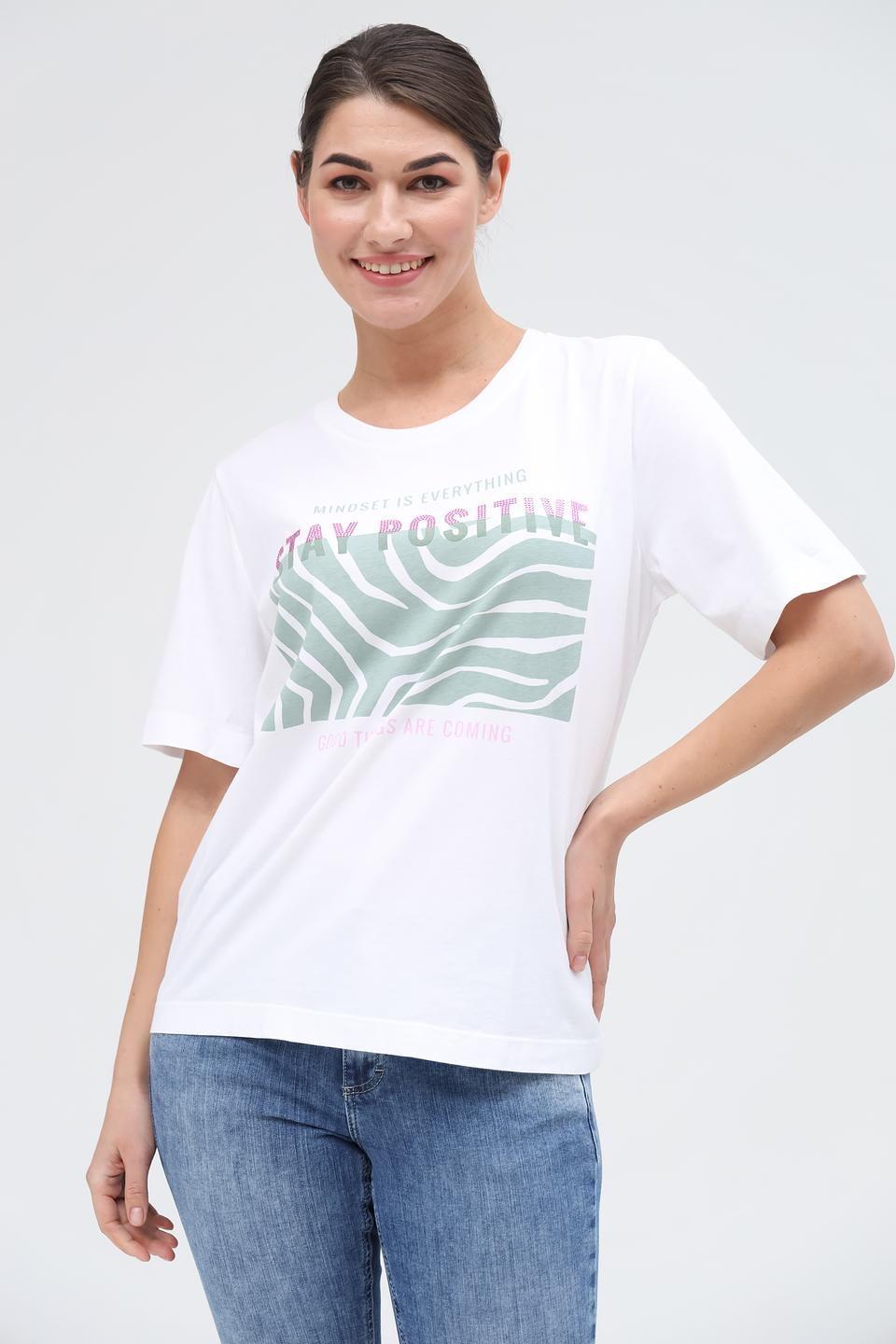 Футболка Marc Aurel с принтом белый