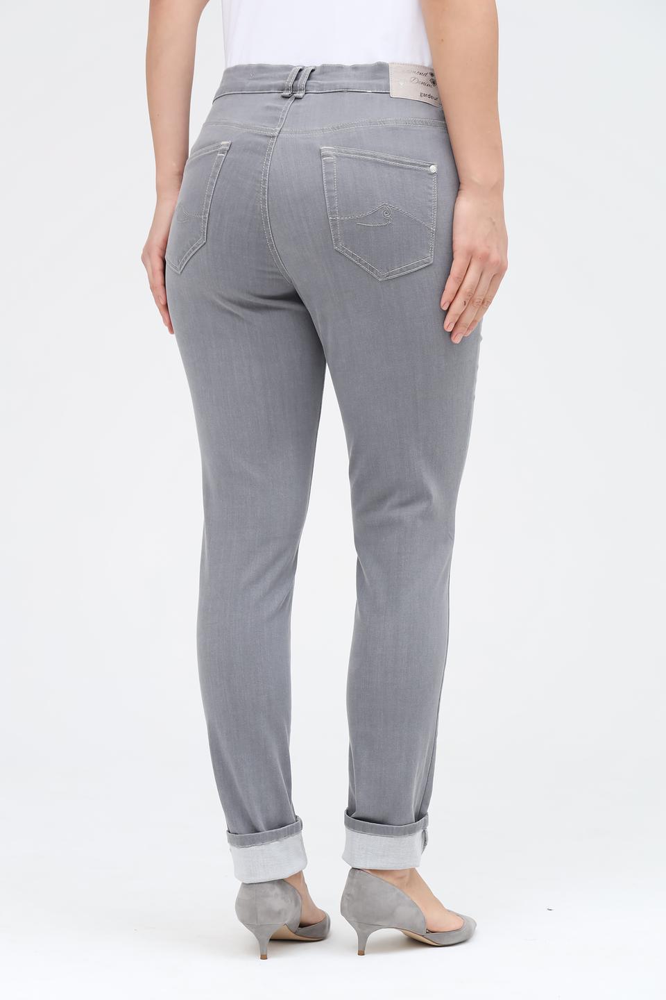 Джинсы Gardeur серые с манжетами