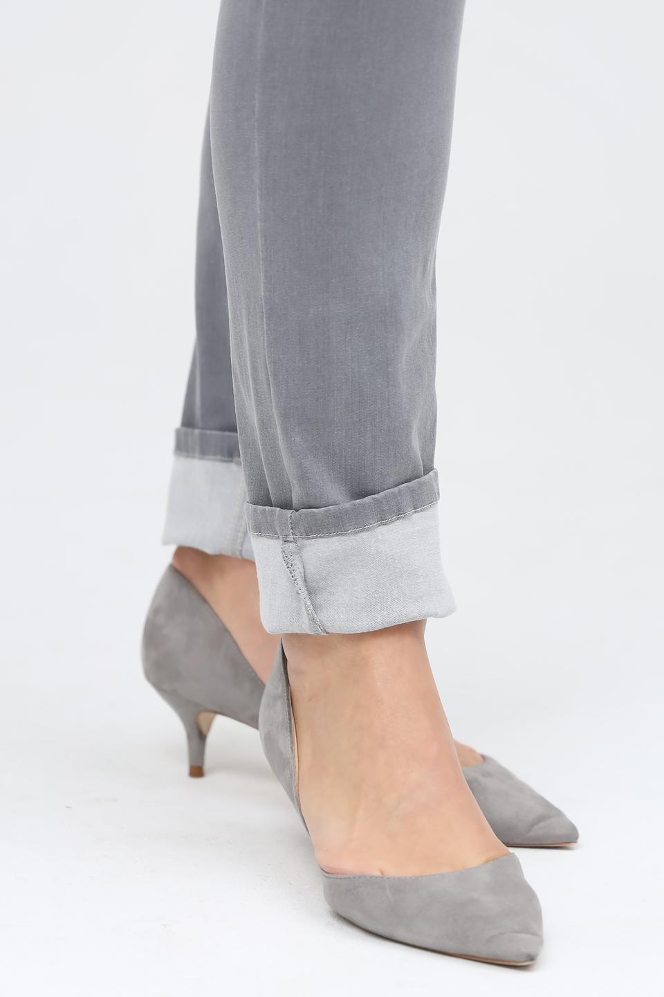 Джинсы Gardeur серые с манжетами