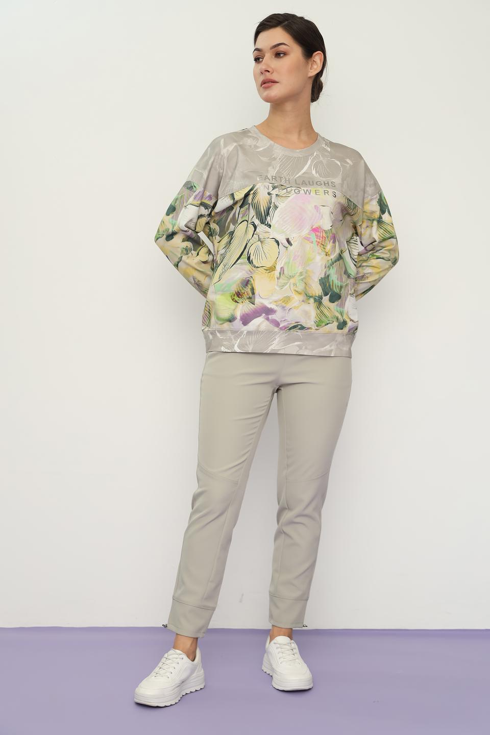 Пуловер Lecomte с цветочным принтом