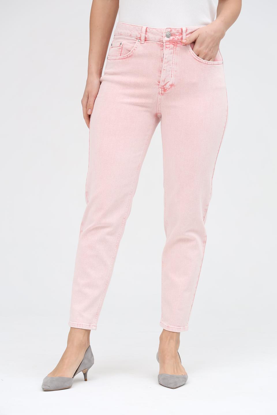 Джинсы Oui розовые mom fit