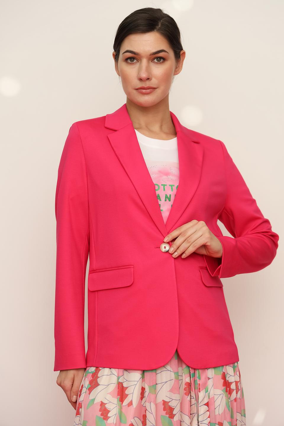 Жакет Oui малиновый приталенный